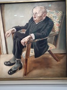 George Grosz, portrait de l'écrivain Max Herrmann-Neisse, 1925